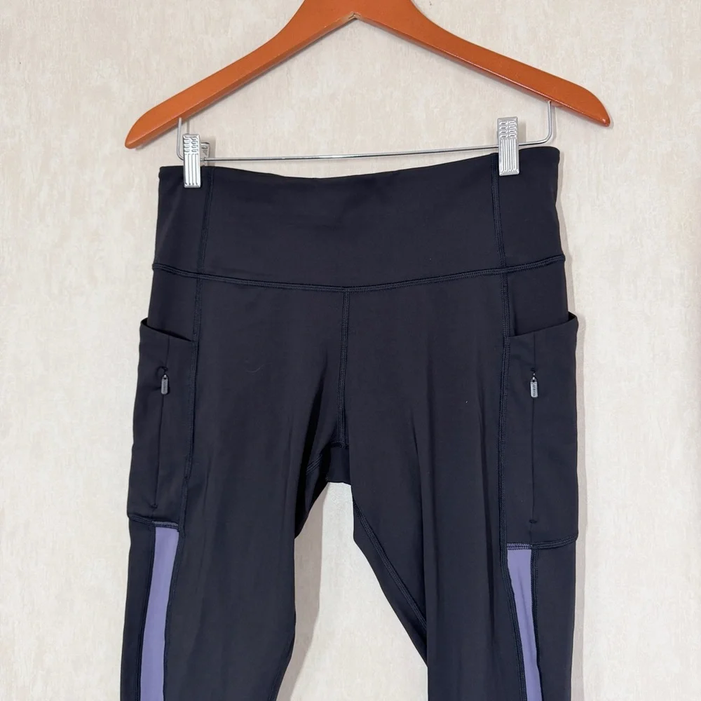 Athleta Women’s Ultimate Stash Colorblock 7/8 Craft Tight in Black L - Picture 3 of 13